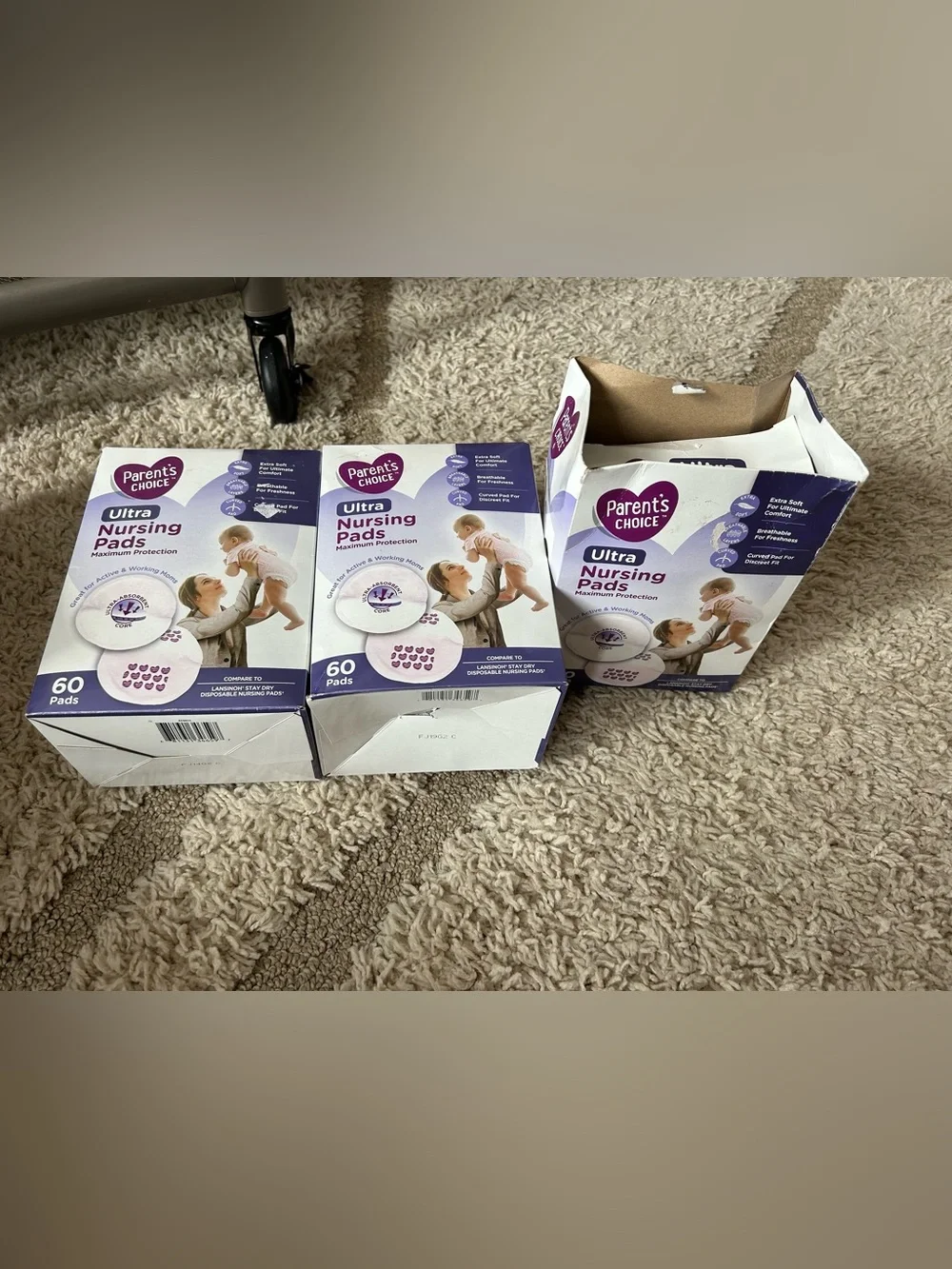156 ultra nursing pads parents choice individually wrapped